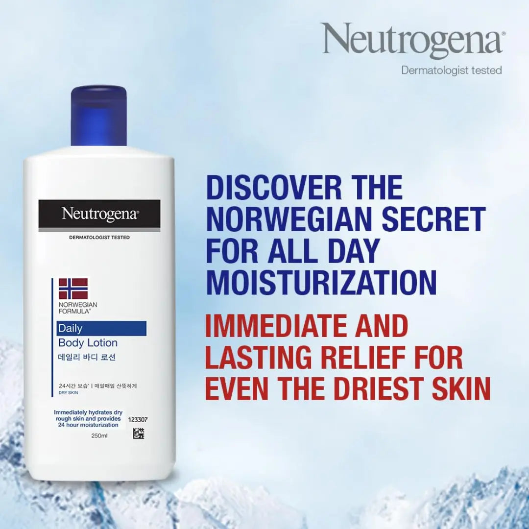 Neutrogena Norwegian Formula Body Moisturizer For Dry Skin 24 Hour Moisturization , 250ml