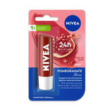 NIVEA Shine Caring Lip Balm, Pomegranate, 4.8G, Red