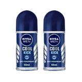 Nivea Cool Kick Deodorant Roll On- 50ml (Pack of 2)