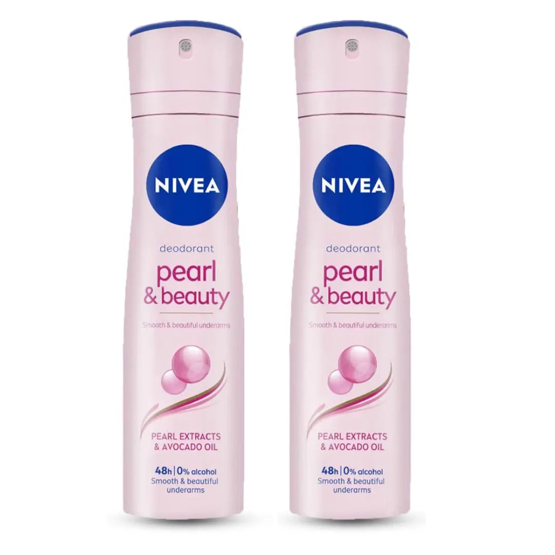 Nivea Pearl & Beauty Deodorant  for Women - 150ml (Pack of 2)