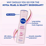 Nivea Pearl & Beauty Deodorant  for Women - 150ml (Pack of 2)