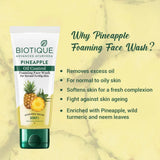 Biotique Pineapple Oil Control Foaming Face Wash  For Normal to Oily Skin (150ml)