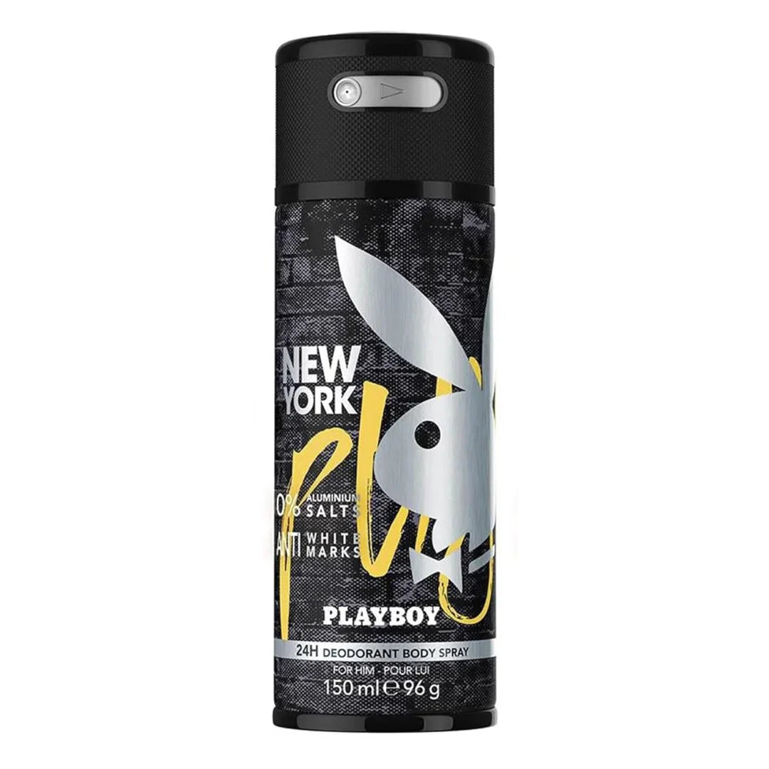 Playboy Men New York Deodorant Woody Spray 150Ml