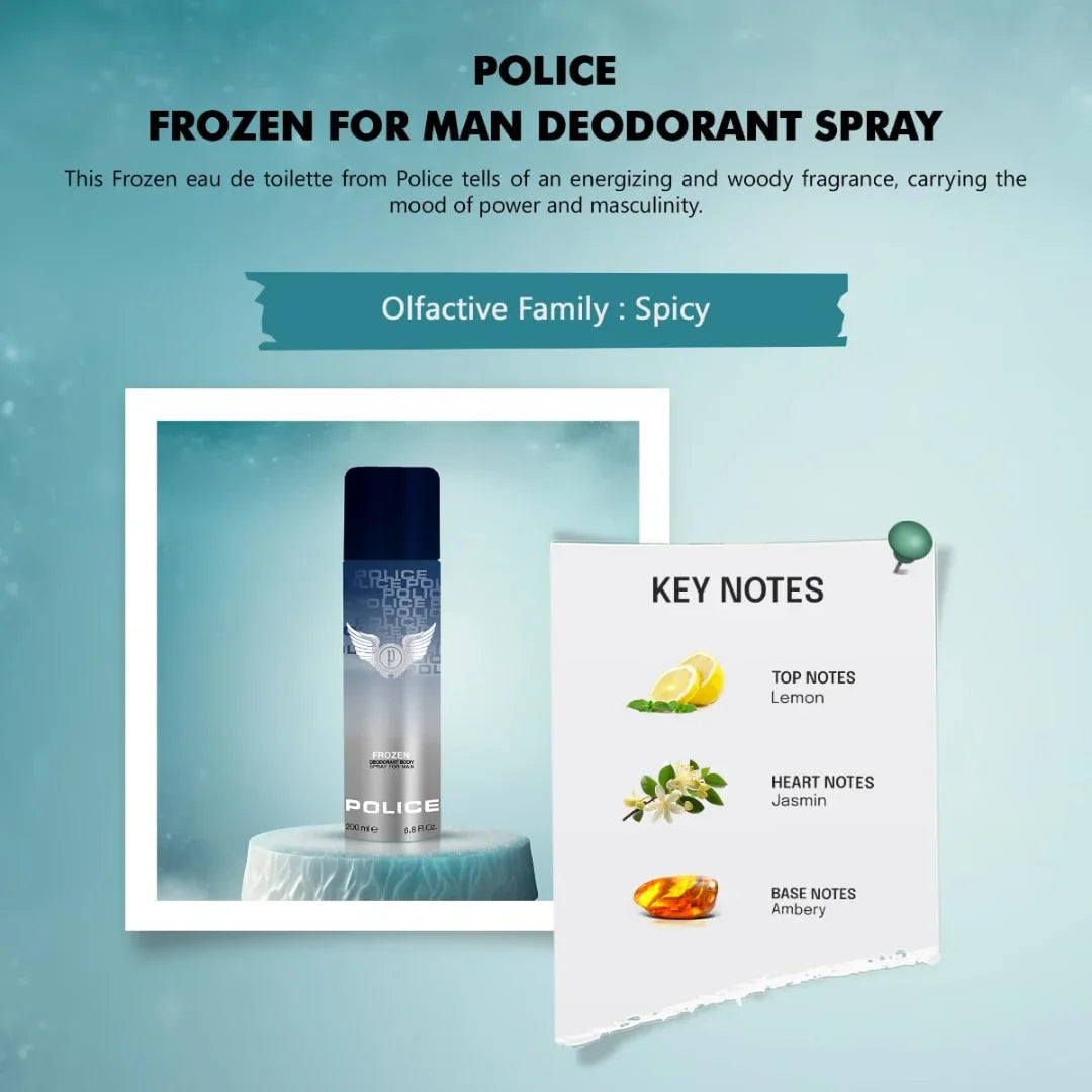 Police Frozen Deodorant Spray - 200ml (For Men)