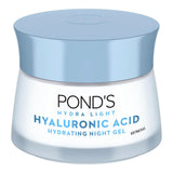 Pond's Hydra Light Hyaluronic Acid Hydrating Night Gel - Plumps Skin for 72 Hours (50gm)