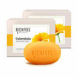 Richfeel Calendula Acne Soap, 75g (Pack of 2)