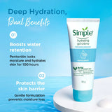 Simple Water Boost Hydrating Gel Creme 50g | For 100 HR Hydration | For Normal to Dry Skin | With Pentavitin & 11% Hydrating Actives