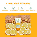 Simple Vitamin C Glow Face Wash for sensitive, dry & oily skin | 100% soap-free gentle cleanser for women & men