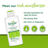 simple Kind To Skin Replenishing Rich Moisturiser Lotion 125 Ml | For All Day-Long Moisturisation | For Normal To Dry Skin