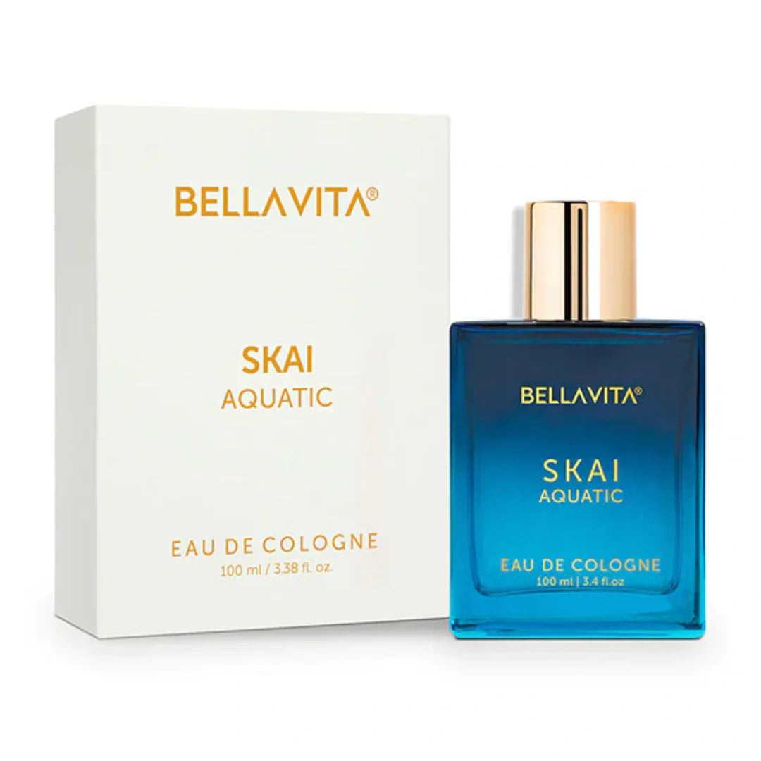 Bella Vita Luxury Skai Aquatic Unisex Eau De Cologne For Men & Women (100ml)