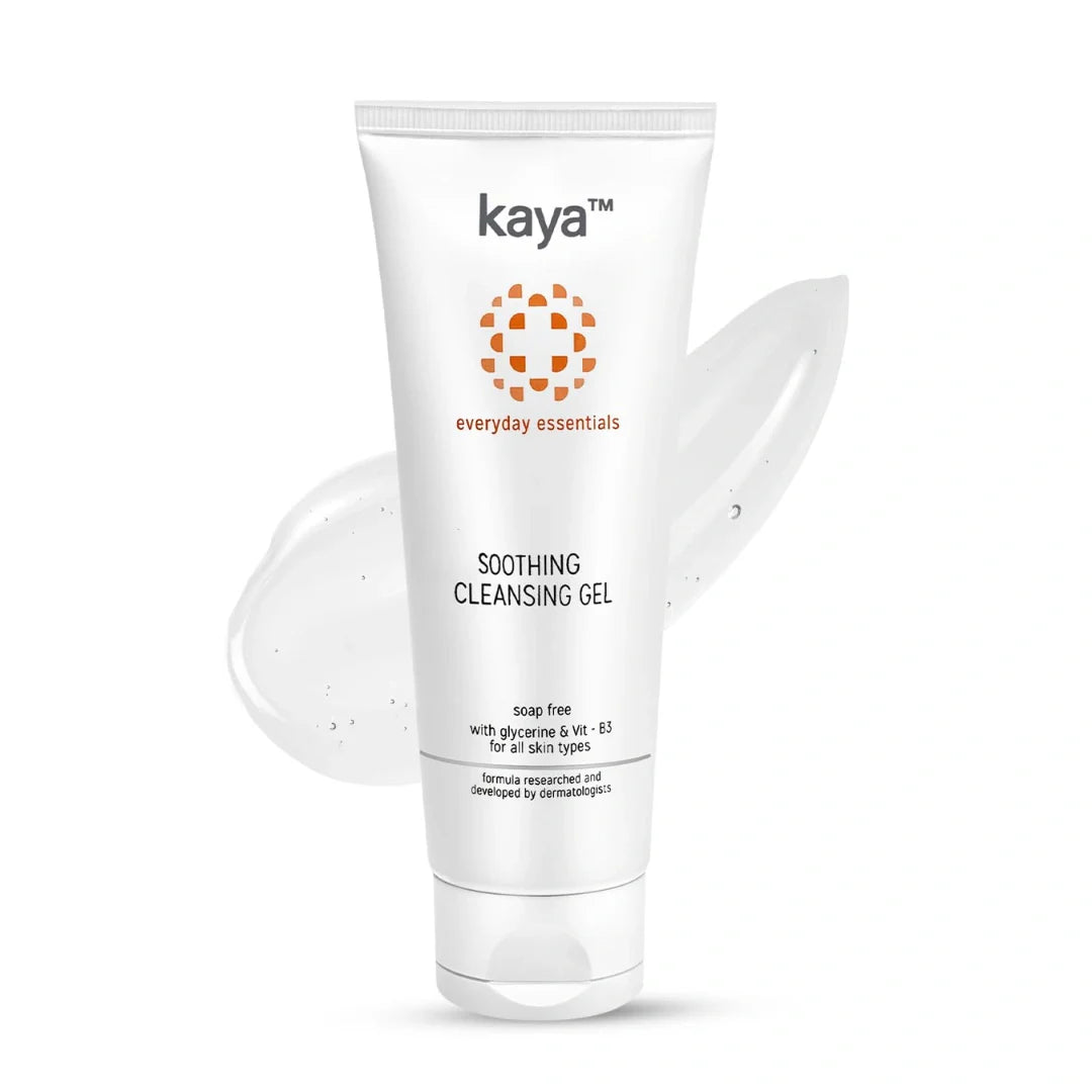 Kaya Clinic Soothing Cleansing Gel Soap Free & Gentle Face Wash with Niacinamide for Daily Use for All Skin Types, 100ml