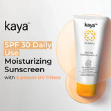 Kaya Daily Use Sunscreen SPF30 PA++++ | Contains Niacinamide | PABA Free | Non Greasy Formula | All Skin Types | (75ml)