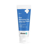 The Derma Co Pore Minimizing Clay Daily Face Wash with 1% Niacinamide & 2% PHA for Open Pores - 100 ml