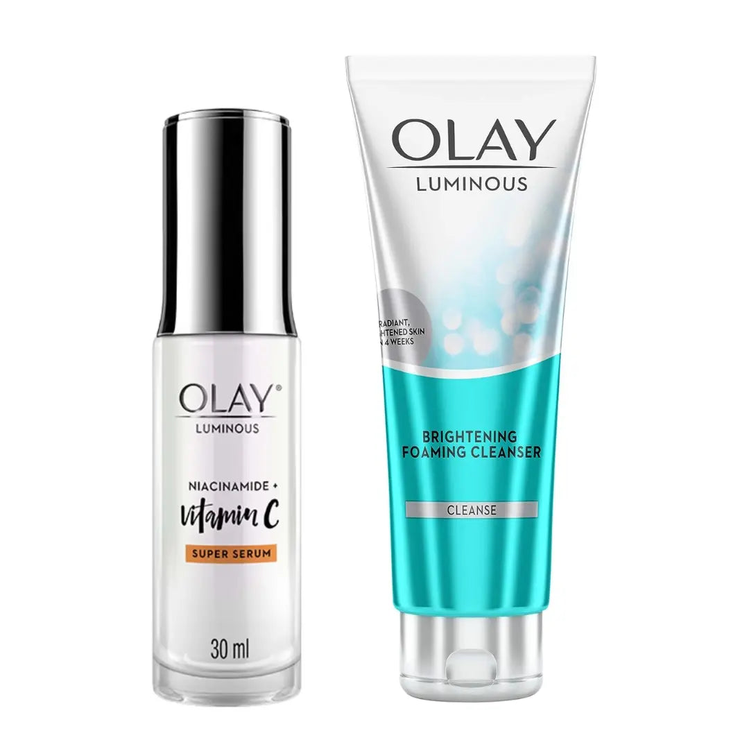 Olay Vitamin C Kit for 2X Glow – Serum + Cleanser