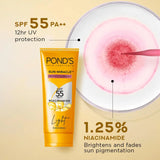 POND's Serum Boost Sunscreen For All Skin Types Prevent And Fade Dark Patches With The Power Of Spf 55 And Niacinamide-C Serum 100G