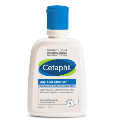 Cetaphil Oily Skin Cleanser , Daily Face Wash for Oily, Acne prone Skin , 125ml