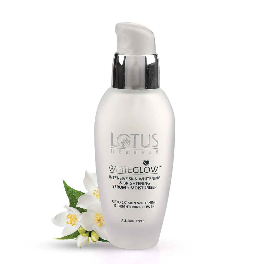 Lotus Herbals Whiteglow Intensive Skin Serum + Moisturiser | Nourishes & Moisturises Skin | For All Skin Types | 30ml