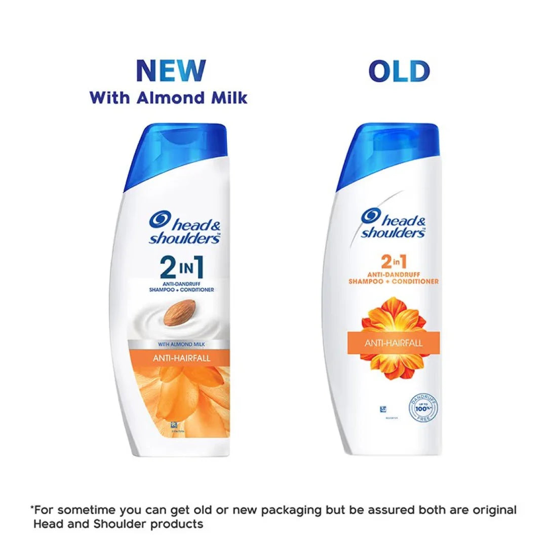 Head & Shoulders 2-in-1 Anti-hairfall Anti-dandruff Shampoo + Conditioner In One (340ml)