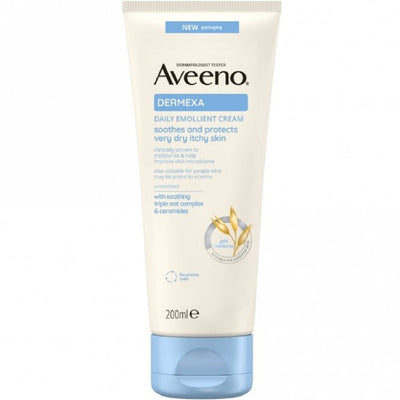 Aveeno Dermexa Daily Emollient Cream 200ml (for very Dry Skin)