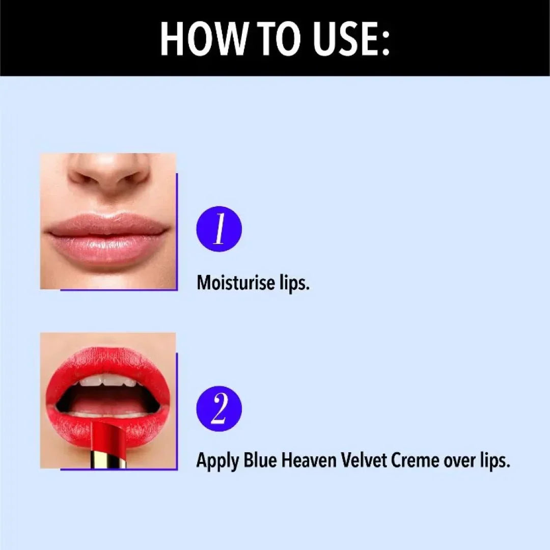 Blue Heaven Velvet Creme Lipstick - Pink Rose (3.5gm) 4.