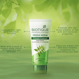 Biotique Fresh Neem Pimple Control Face Wash Prevents Pimples For All Skin Types (100ml)