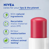 NIVEA Lip Balm, Fruity Cherry Shine, 4.8g