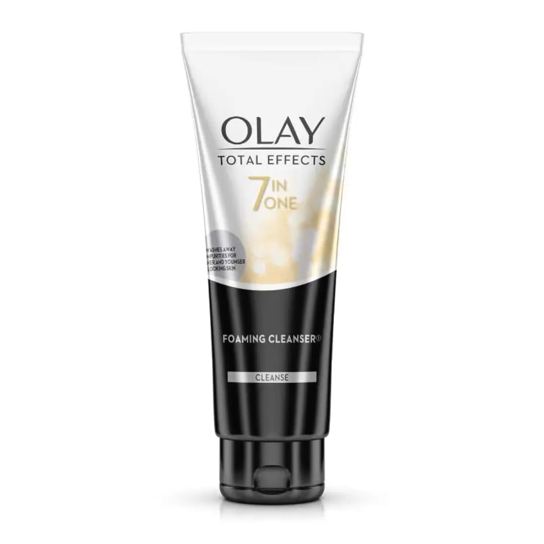 Olay Total Effects Foaming Cleanser & Face Wash, Fights 7 Signs of Ageing With Green Tea Extracts (100g)