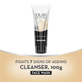 Olay Total Effects Foaming Cleanser & Face Wash, Fights 7 Signs of Ageing With Green Tea Extracts (100g)