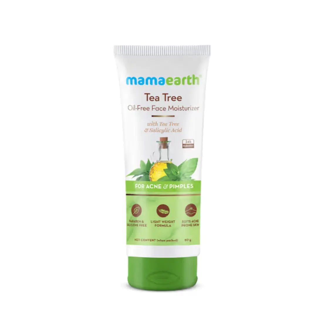 Mamaearth Tea Tree Oil-Free Moisturizer For Face For Oily Skin 80 ml