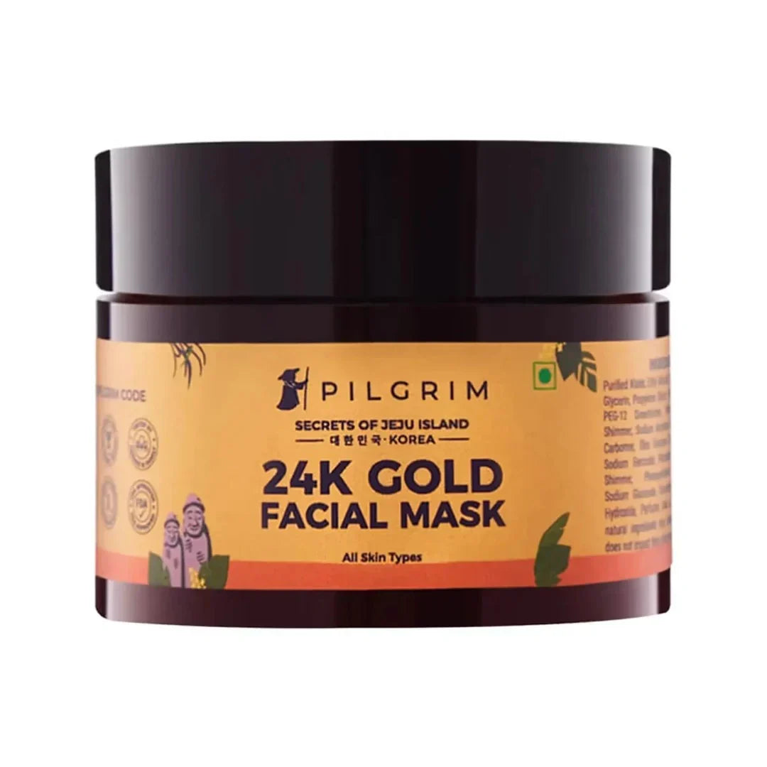 Pilgrim 24K Gold Facial Mask for Glowing & Radiant Skin Depigmentation