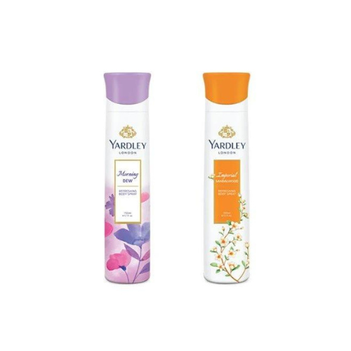 Yardley London Deodorant For Women Morning Dew and Sandalwood Combo Pack 2 (150 ml)