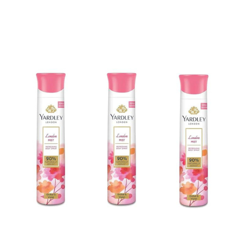 Yardley London Mist Deodorant For Women 150-ML (Pack of 3)